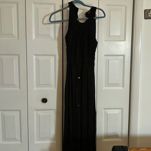 Long black maxi dress